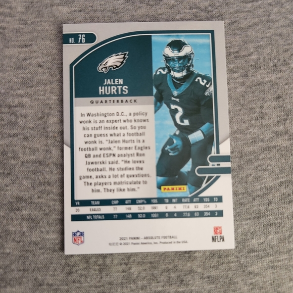 2021 absolute Jalen Hurts - Picture 2 of 3